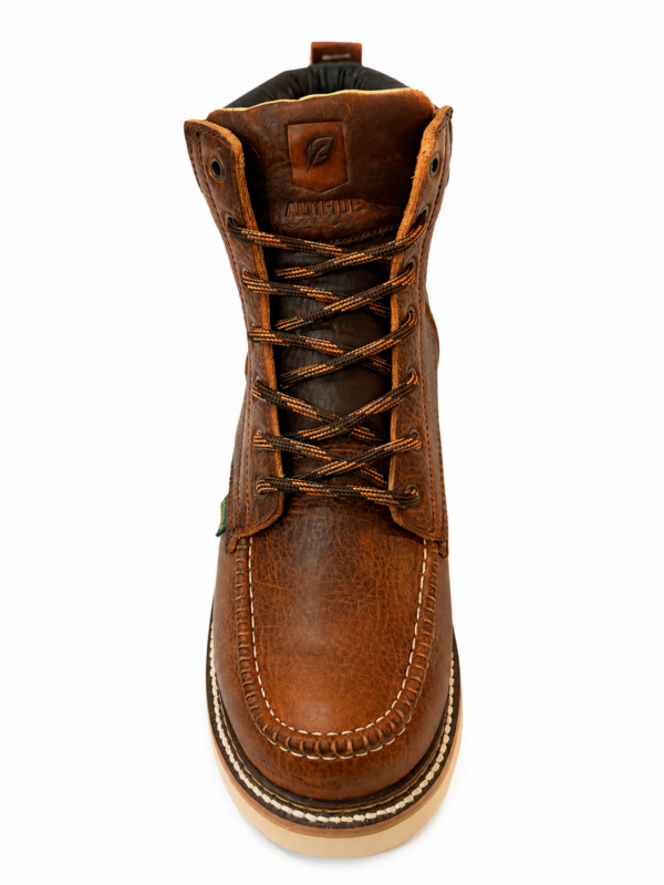 Tan sole roofer boot